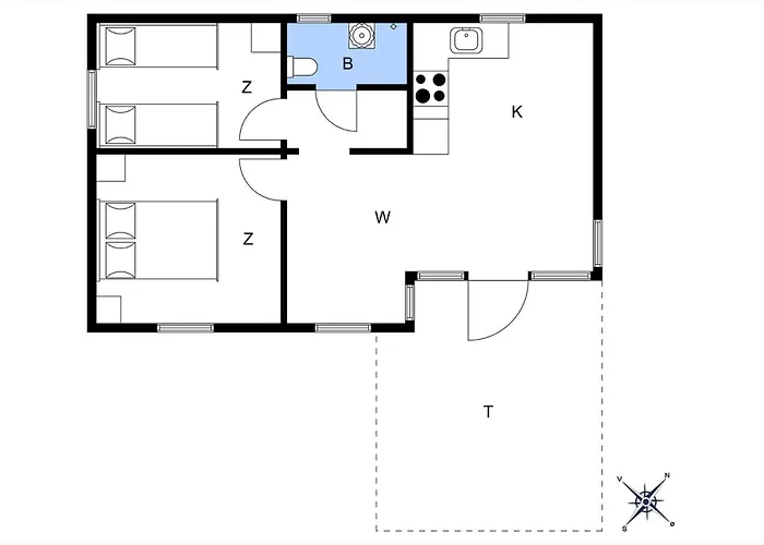 Casa de Férias 6611-allinge-madselokke-5-hus-43 *